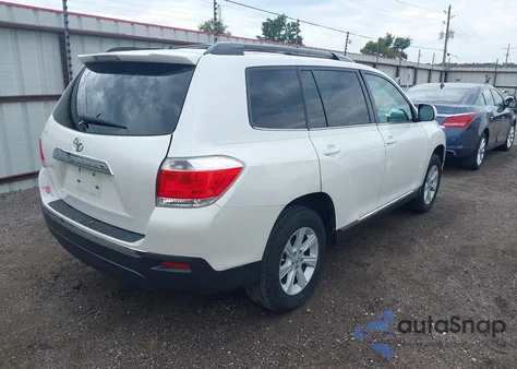 2013 Toyota Highlander Base Plus V6 from USA, damaged, VIN 5TDZK3EH2DS128258